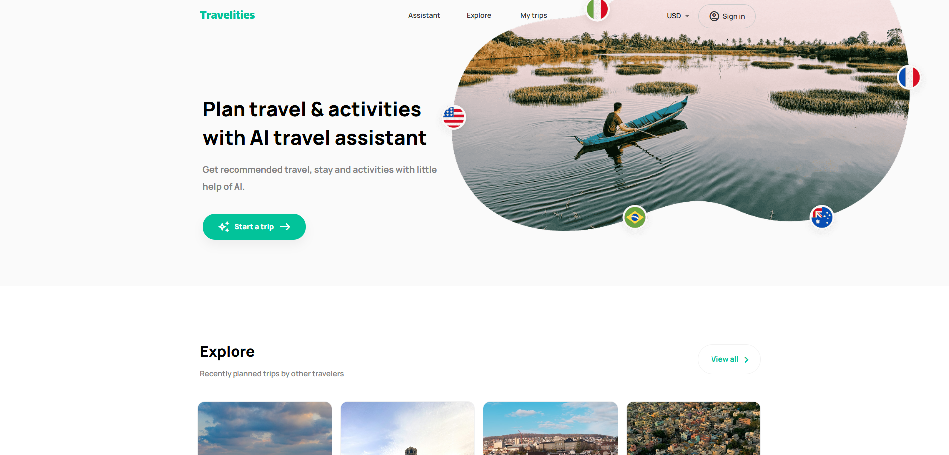 Travelities - Travel, Life Assistant project by Shawn Doherty